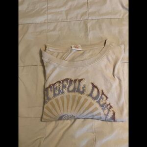 Grateful Dead Roses Graphic Tee Cream Band Shirt Size M – AE Band Tee